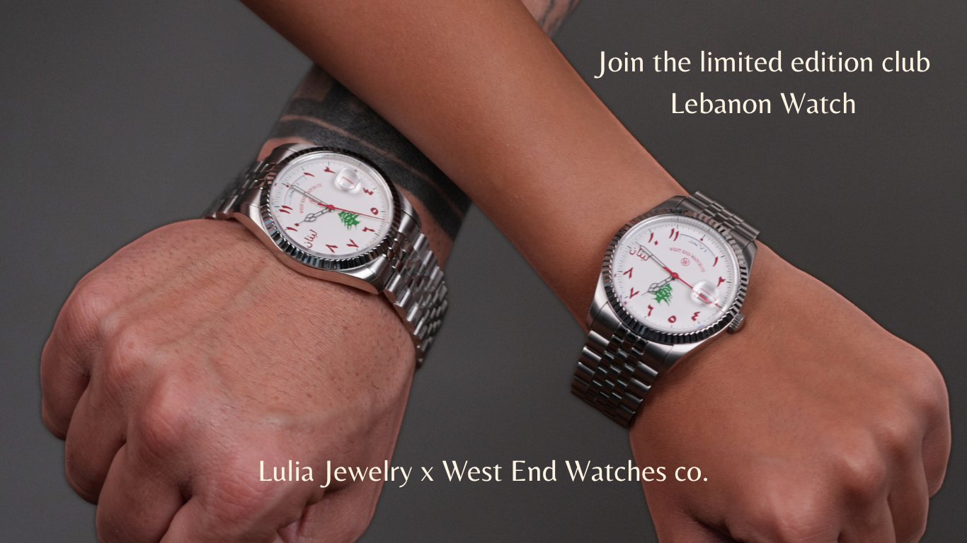 Lebanon watch, unique limited edition by Lulia Jewelry with West End Watches
