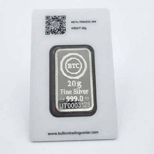 20g Silver bar 999