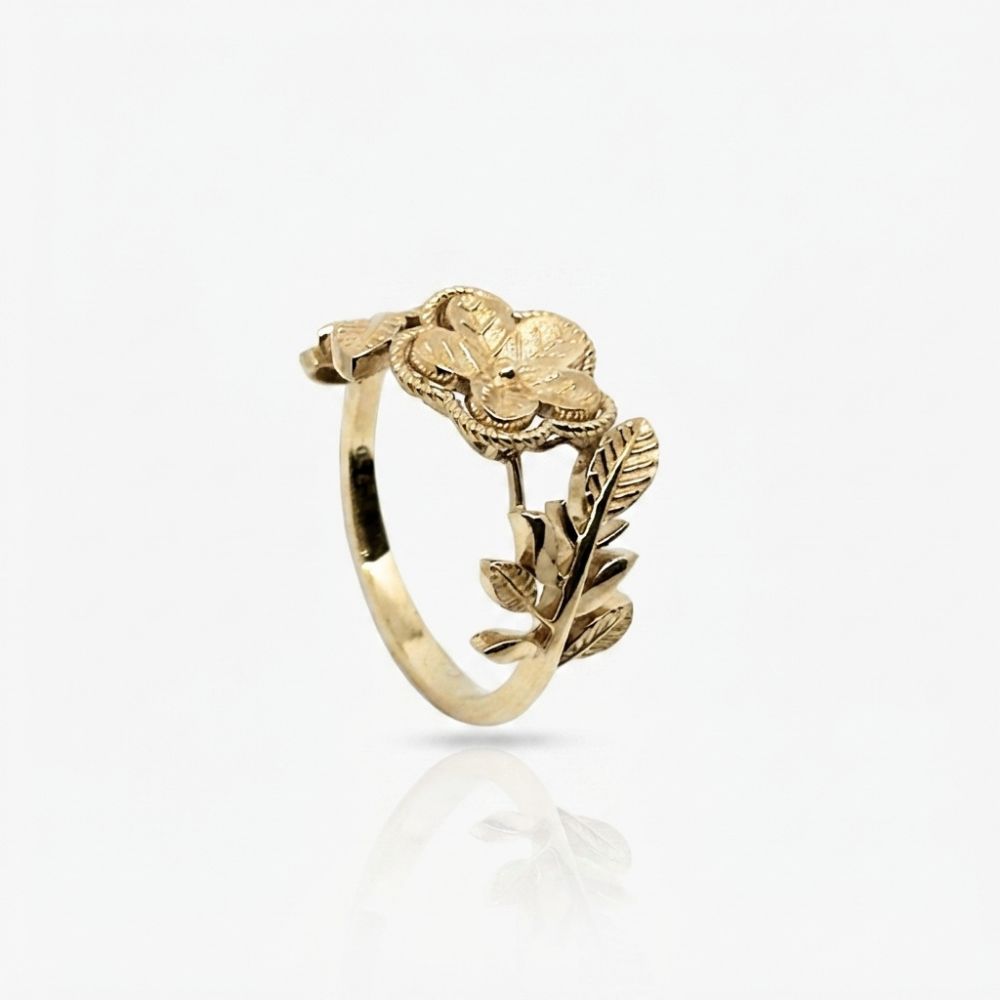 FLORA – flower and leaves ring