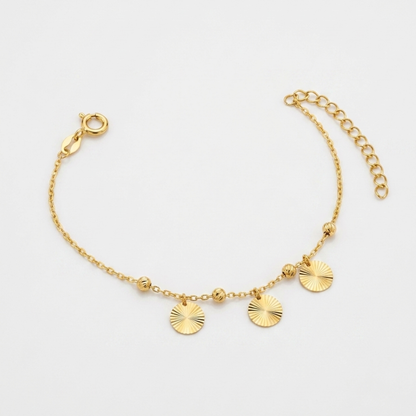 Circles charms - 21k gold set