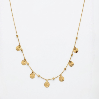 Circles charms - 21k gold set