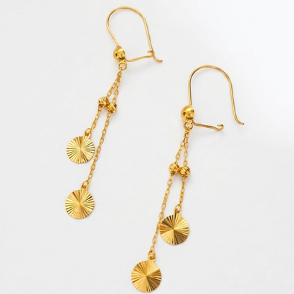 Circles charms - 21k gold set
