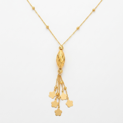 Solstice Tassel - 21k gold lariat
