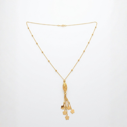 Solstice Tassel - 21k gold lariat
