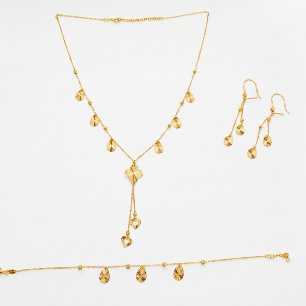 Lucky - 21k gold jewelry set
