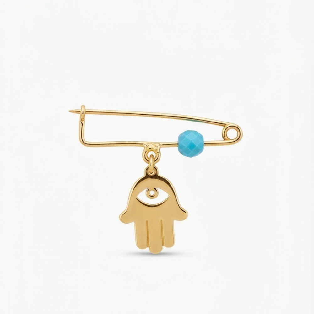 Protection Hand Safety Pin Brooch