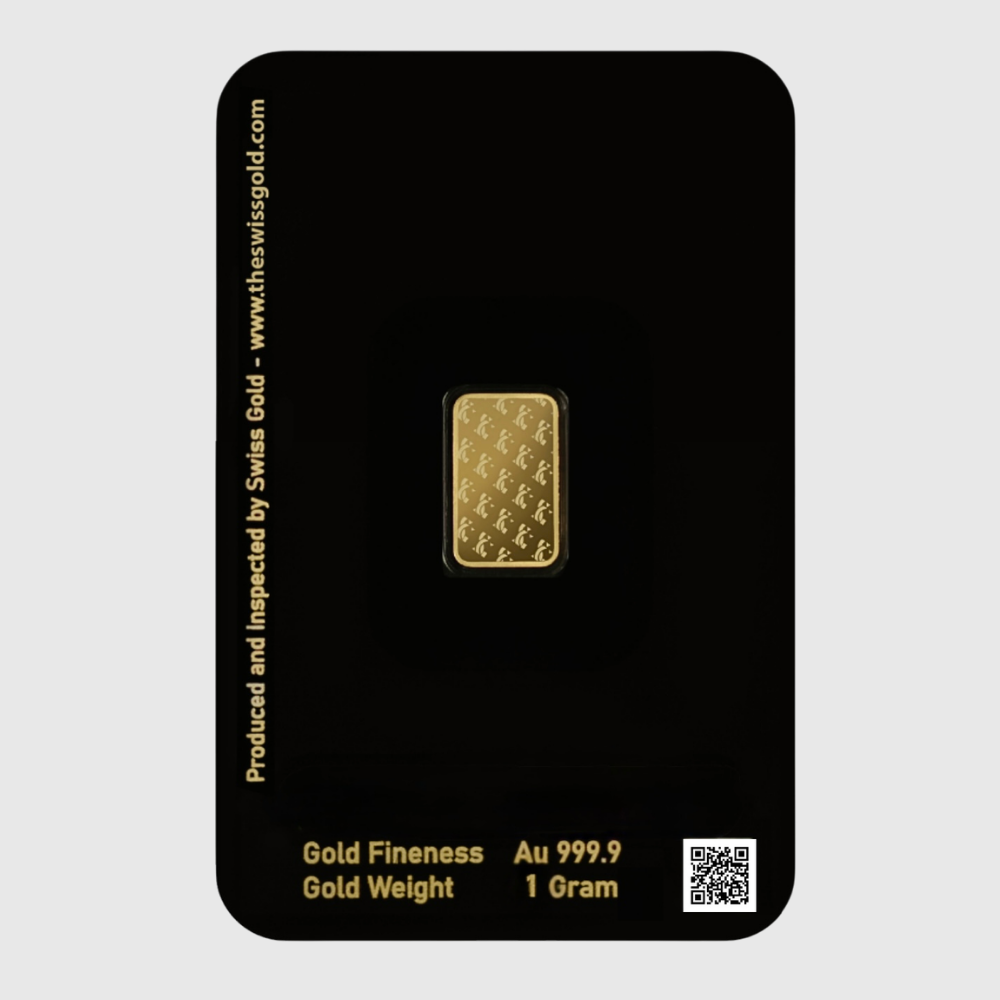 1g - 24k Swiss gold bar