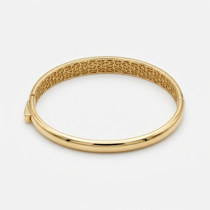 Filigree Interior Hinged Bangle