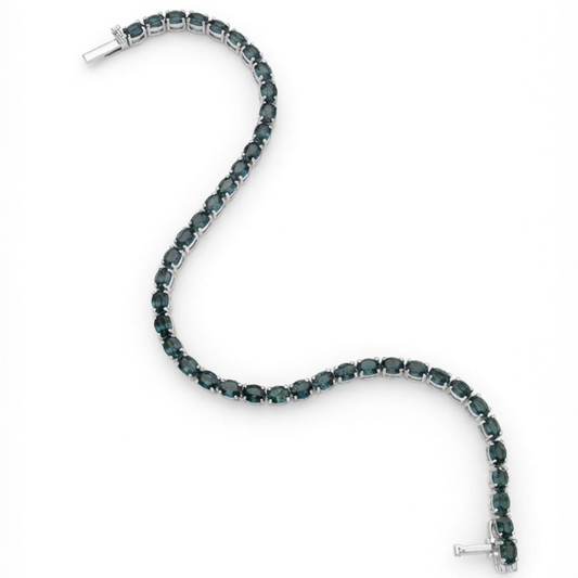 Blue Sapphire tennis bracelet