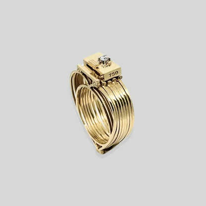 Heart - 2in1 - Bracelet Ring hybrid