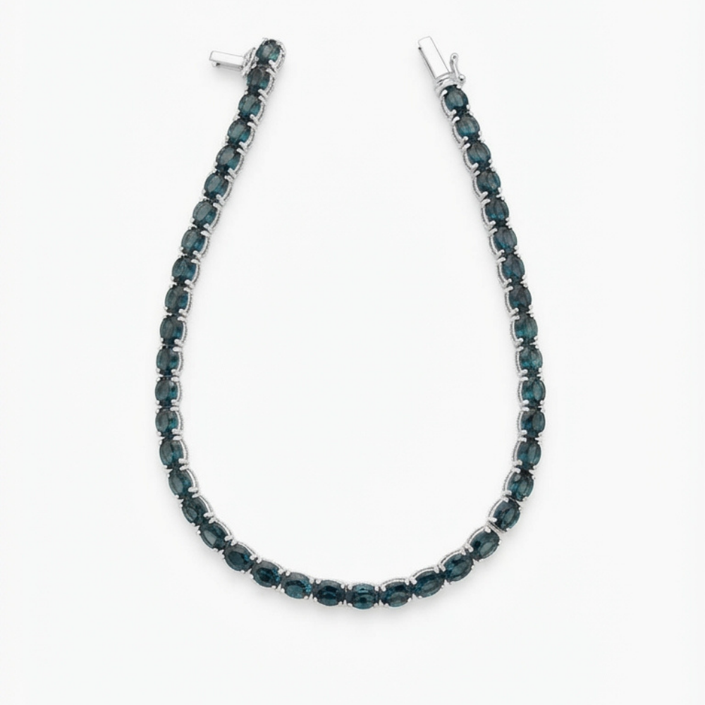 Blue Sapphire tennis bracelet