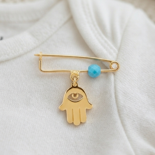 Protection Hand Safety Pin Brooch