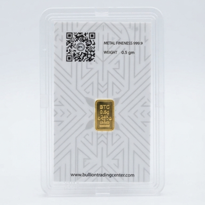 0.5g Swiss Fine Gold Minted Bar