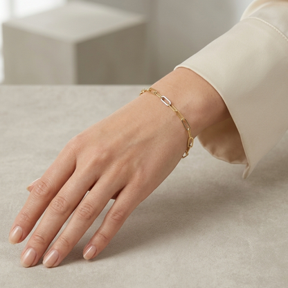 Paperclip Chain Bracelet