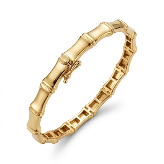 Bamboo Link Gold Bracelet