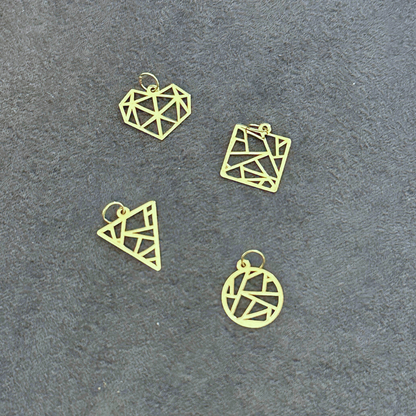 Geometric shapes - charms