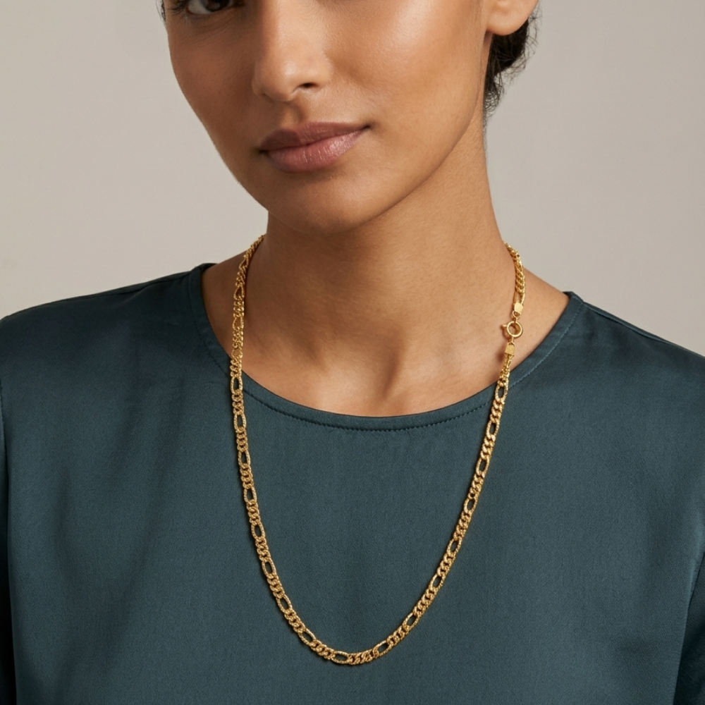 Figaro Chain - 21k gold necklace