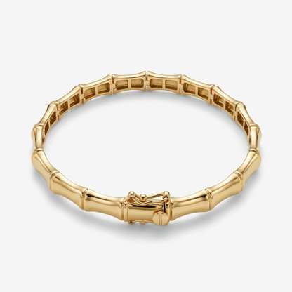 Bamboo Link Gold Bracelet