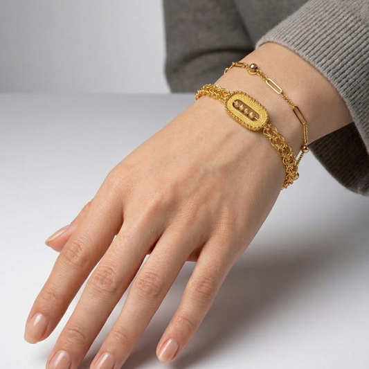 Heritage Link Bracelet - 21k gold
