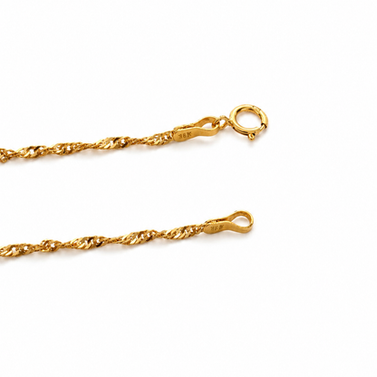 Twisted chain - 21k gold necklace