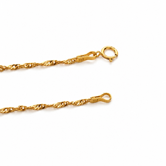 Twisted chain - 21k gold necklace