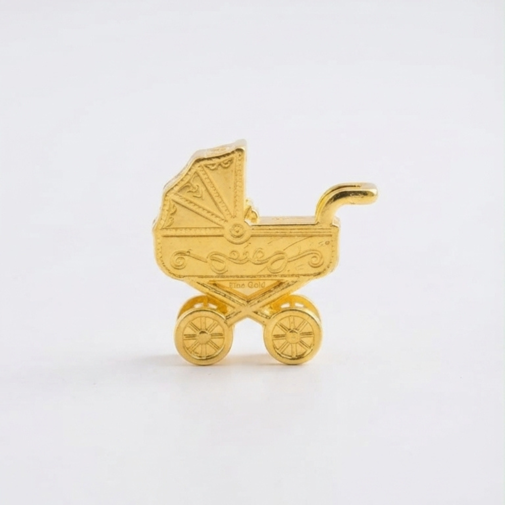 2.5g Baby Stroller Keepsake Gold