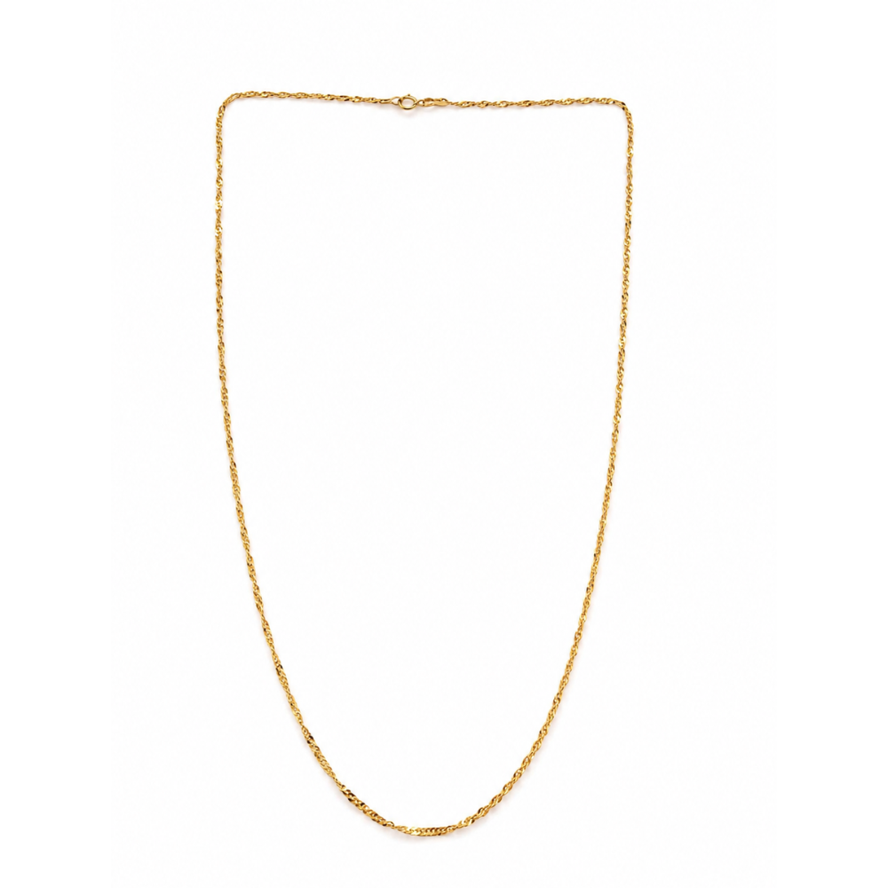 Twisted chain - 21k gold necklace