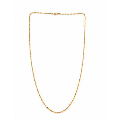 Twisted chain - 21k gold necklace