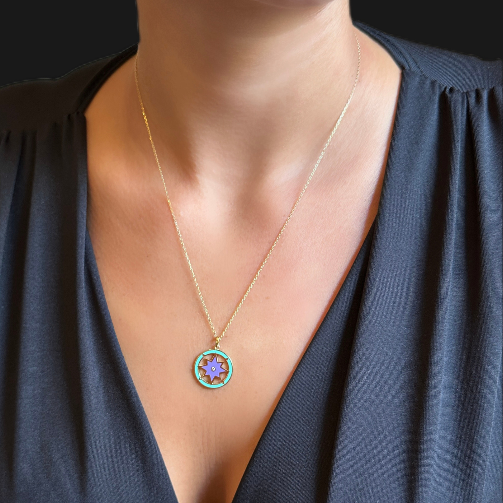 compass necklace