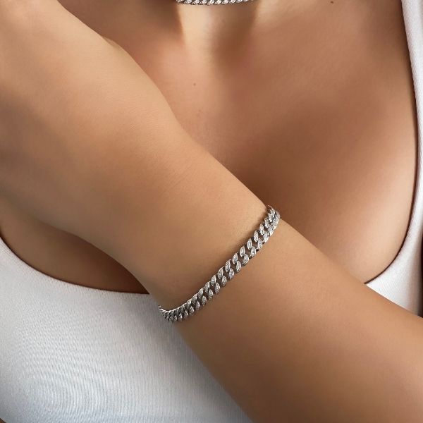 diamond chain bracelet